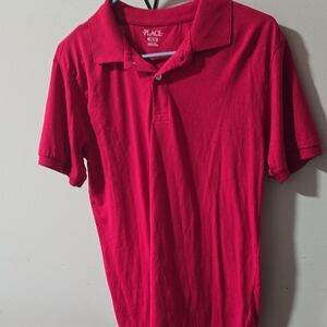 The Children's Place Bright Red Short-Sleeve Polo